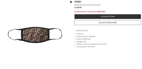 mascherina antismog fendi|fendi official website.